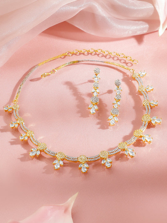 Snow Petal Necklace Set フリーサイズ