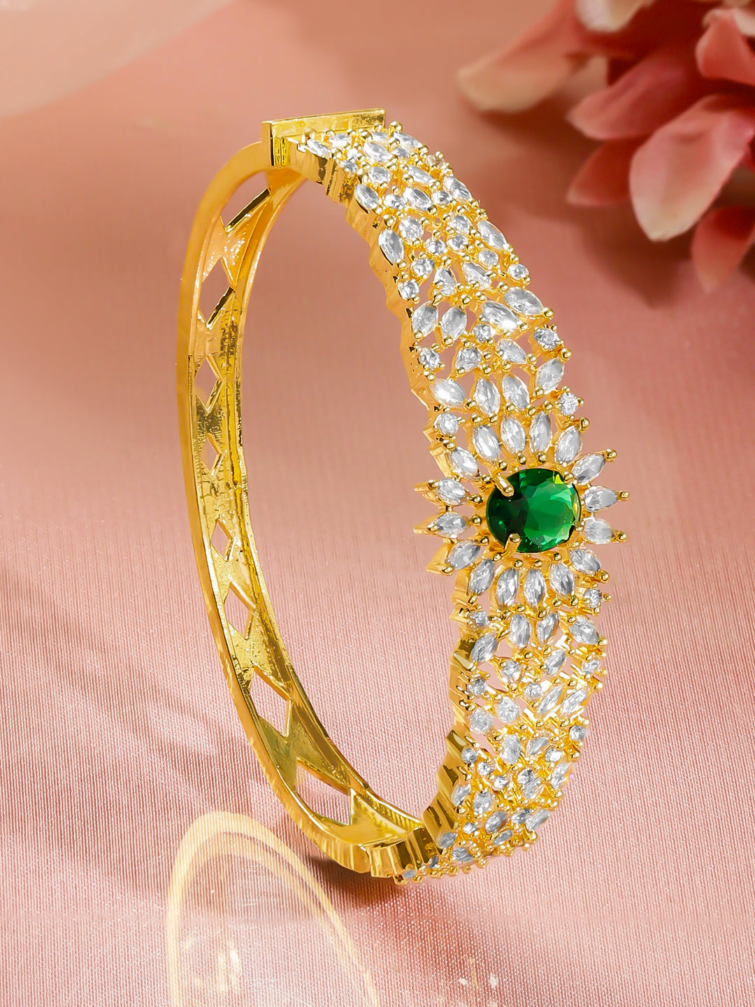 【Rubans】 Occasion Glow CZ Emerald Bracelet｜オケージョングロー CZ エメラルド ブレスレット