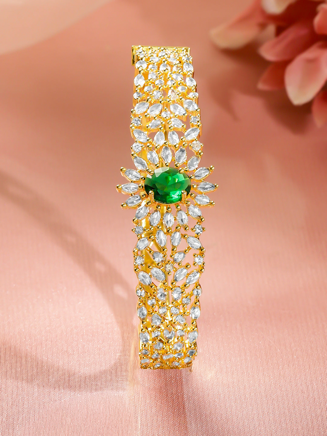 【Rubans】 Occasion Glow CZ Emerald Bracelet｜オケージョングロー CZ エメラルド ブレスレット