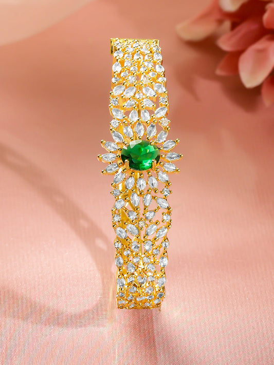 【Rubans】 Occasion Glow CZ Emerald Bracelet｜オケージョングロー CZ エメラルド ブレスレット