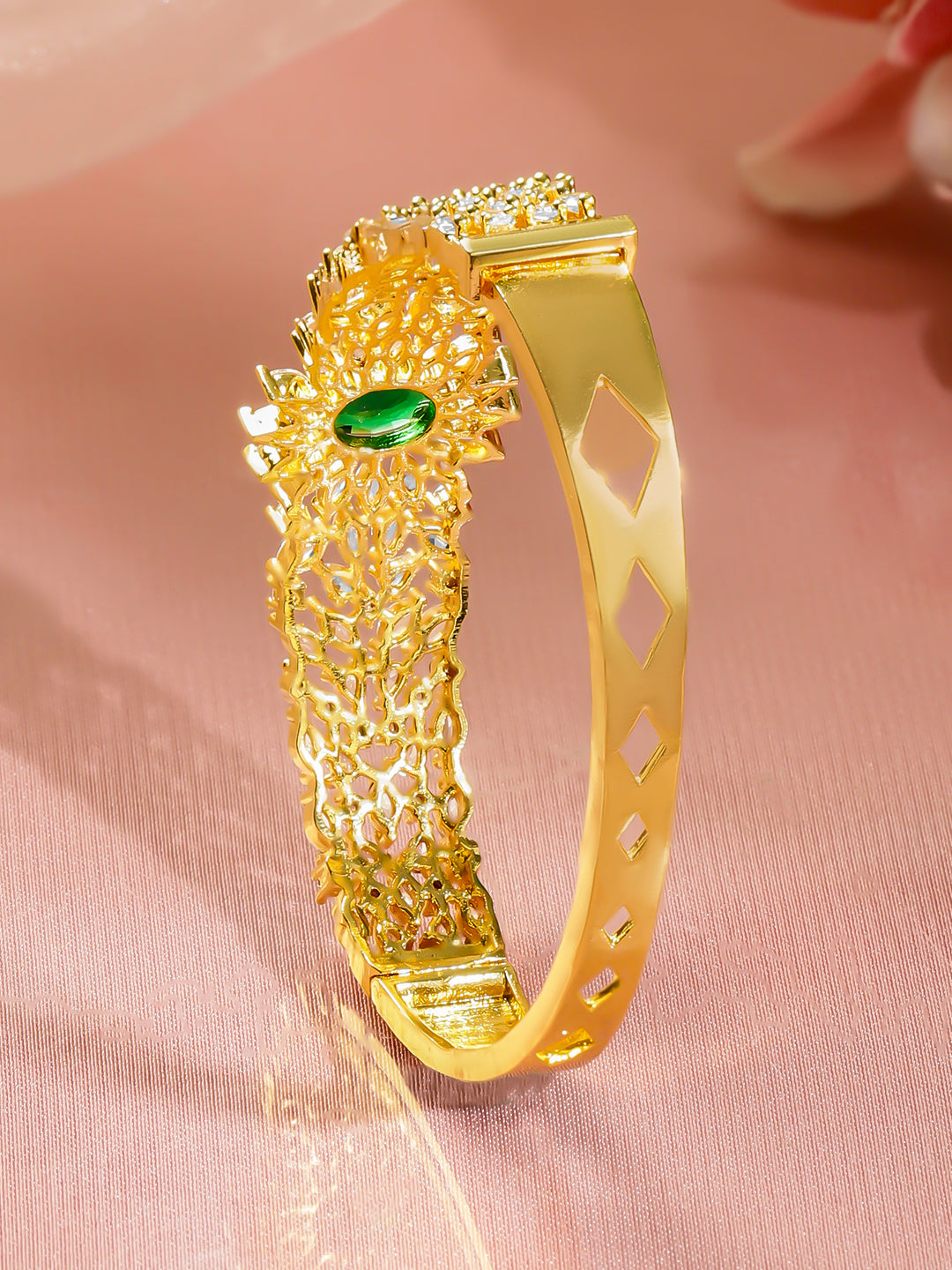 【Rubans】 Occasion Glow CZ Emerald Bracelet｜オケージョングロー CZ エメラルド ブレスレット