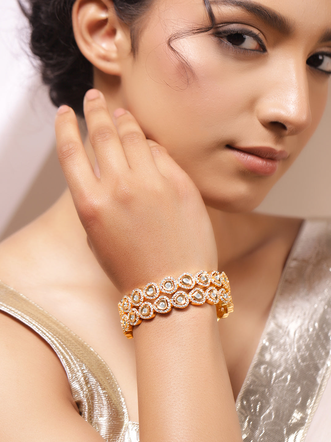 Classic Gold Bridal Bangles Set 2.6 - Medium