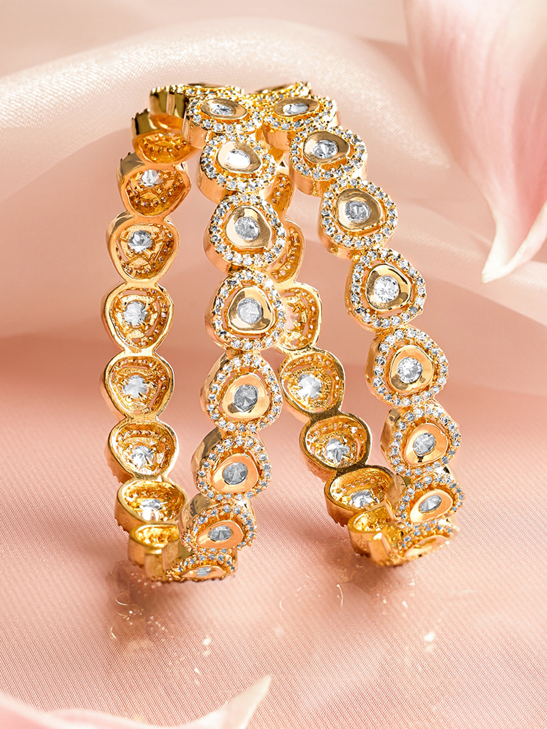 Classic Gold Bridal Bangles Set 2.6 - Medium