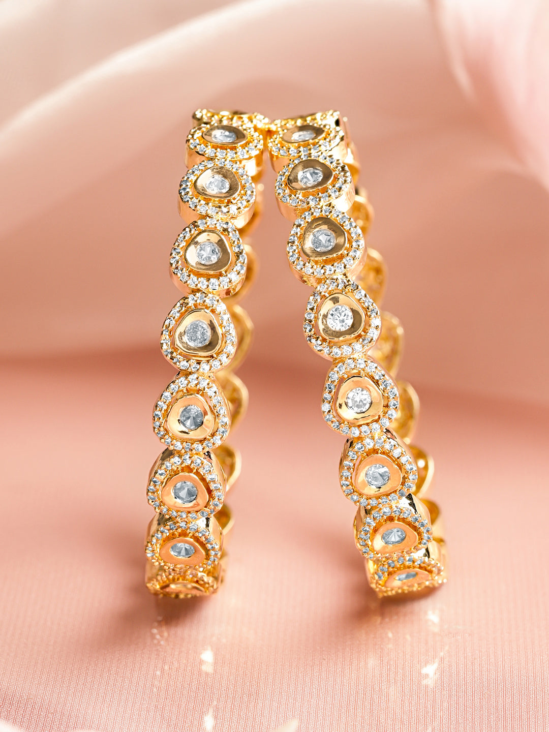 Classic Gold Bridal Bangles Set 2.6 - Medium