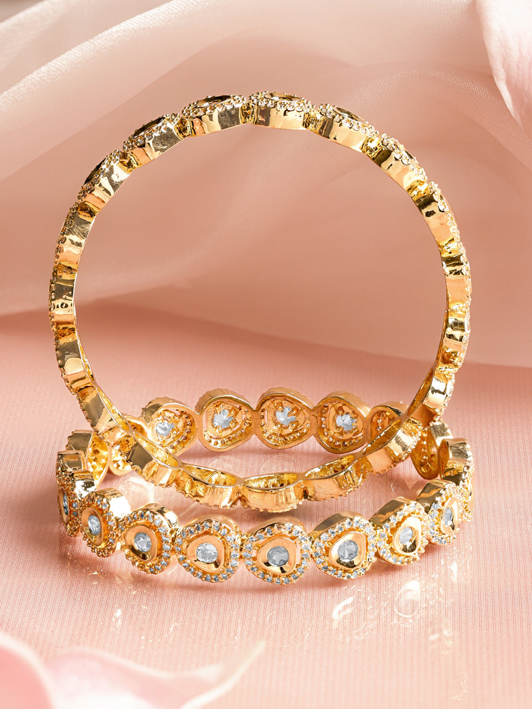 Classic Gold Bridal Bangles Set 2.6 - Medium