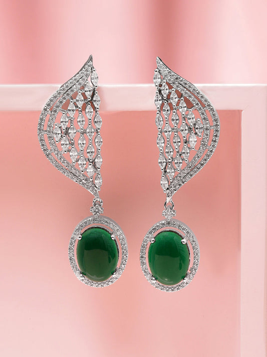 Luxe Emerald Drop Edit Earrings フリーサイズ