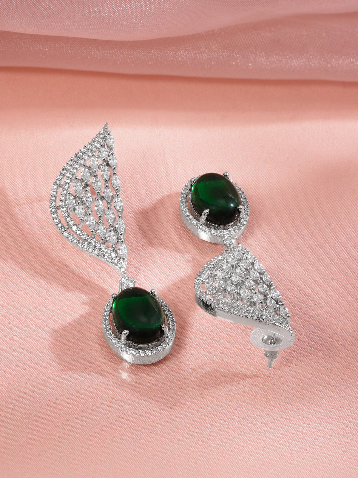 Luxe Emerald Drop Edit Earrings フリーサイズ