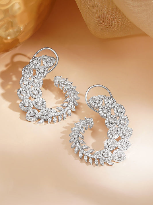Celestial Bloom Spark Stud Earrings フリーサイズ