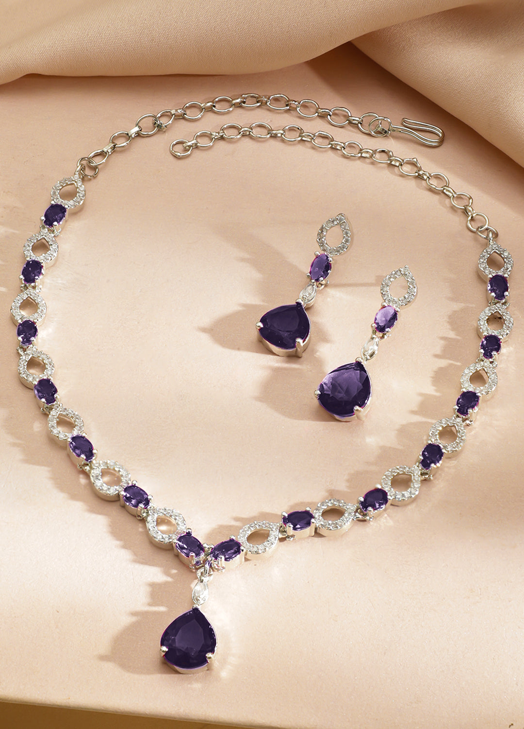 Blue Mirage Crystal Neckalce Set フリーサイズ
