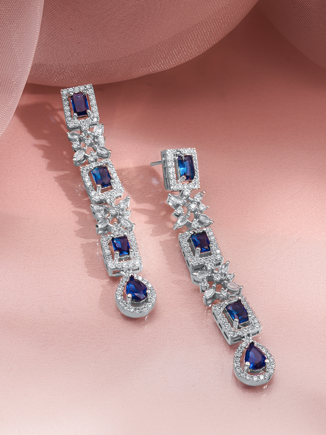 Luxe Statement Blue Sapphire Jewellery Set フリーサイズ