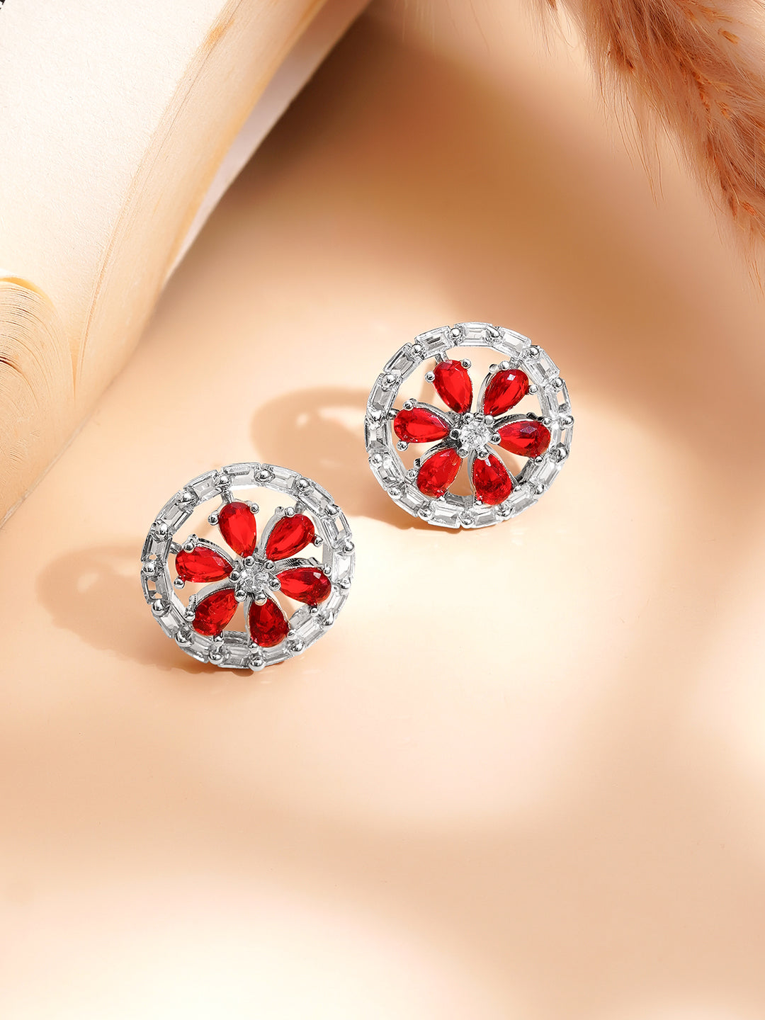 Ruby Bloom Sparkle Pendant Set フリーサイズ