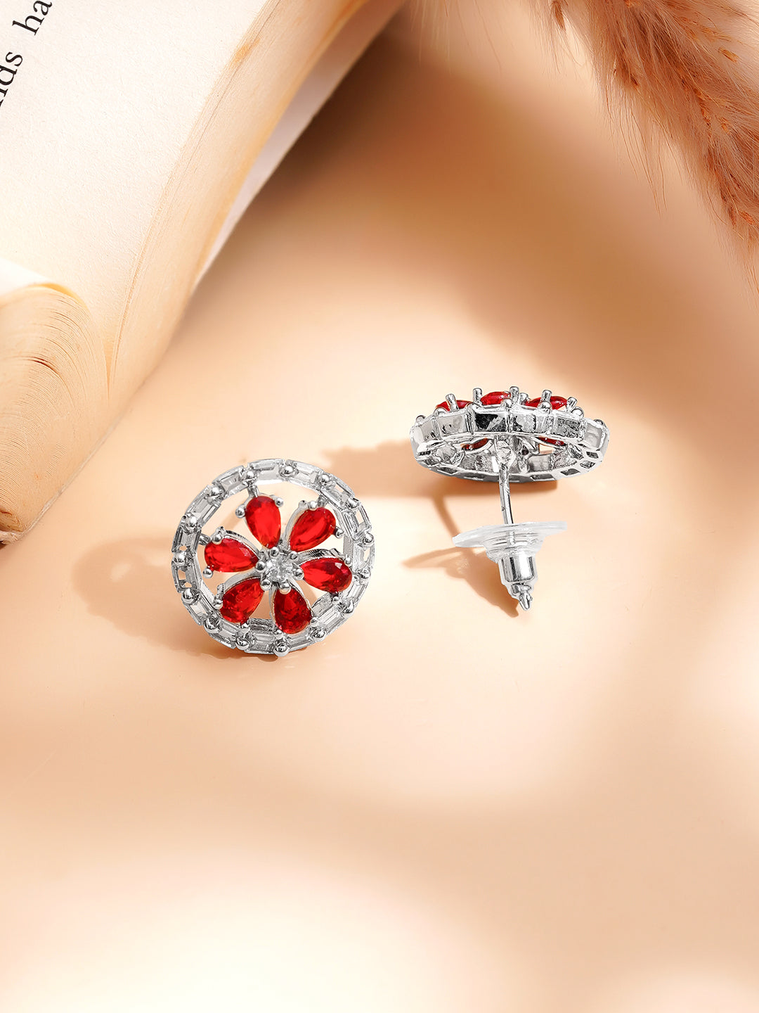 Ruby Bloom Sparkle Pendant Set フリーサイズ