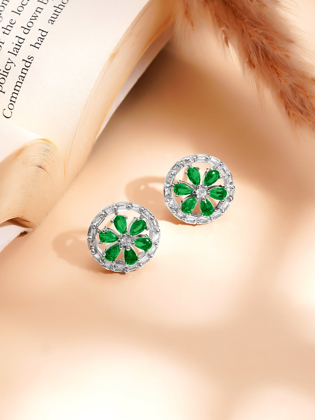 Emerald Bloom Sparkle Pendant Set フリーサイズ