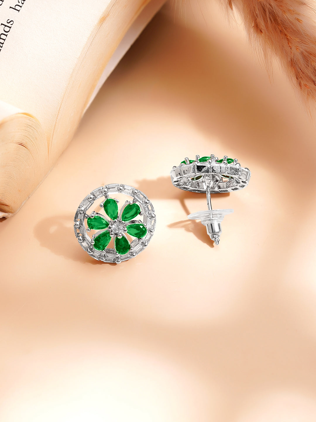 Emerald Bloom Sparkle Pendant Set フリーサイズ