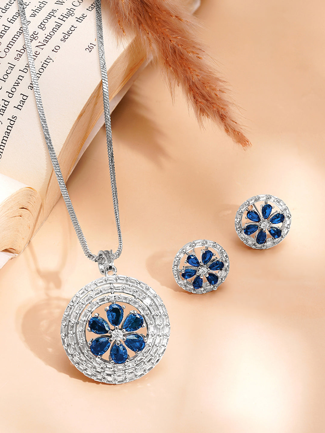 Midnight Bloom Sparkle Pendant Set フリーサイズ