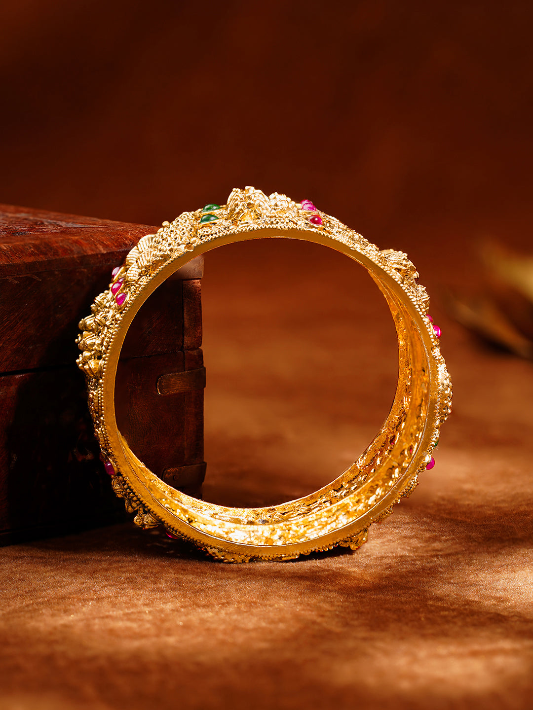 Divine Heritage Statement Gold Bangles 2.6 - Medium