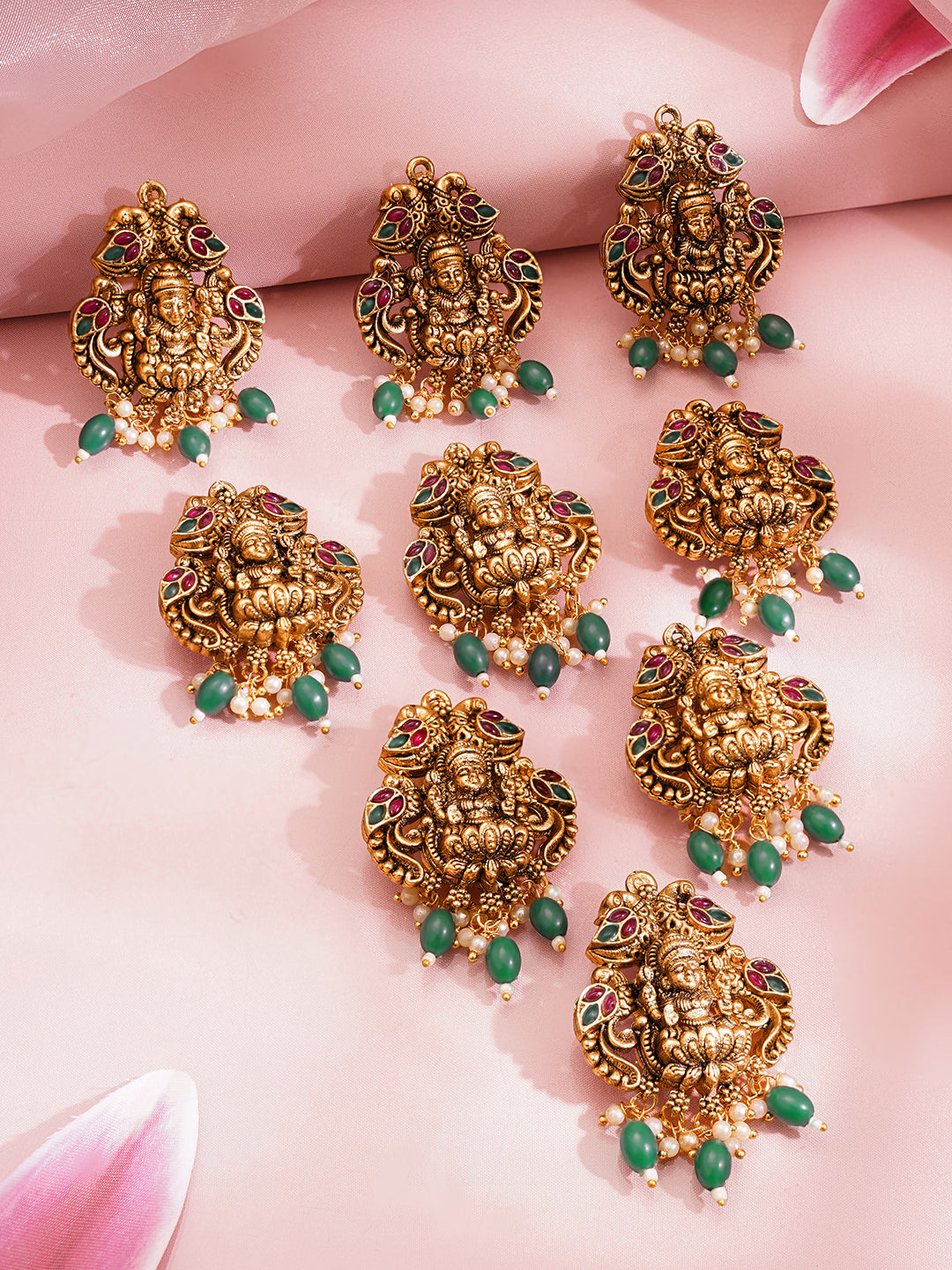 Gold Plated Temple Goddess Hair Accessory Set フリーサイズ