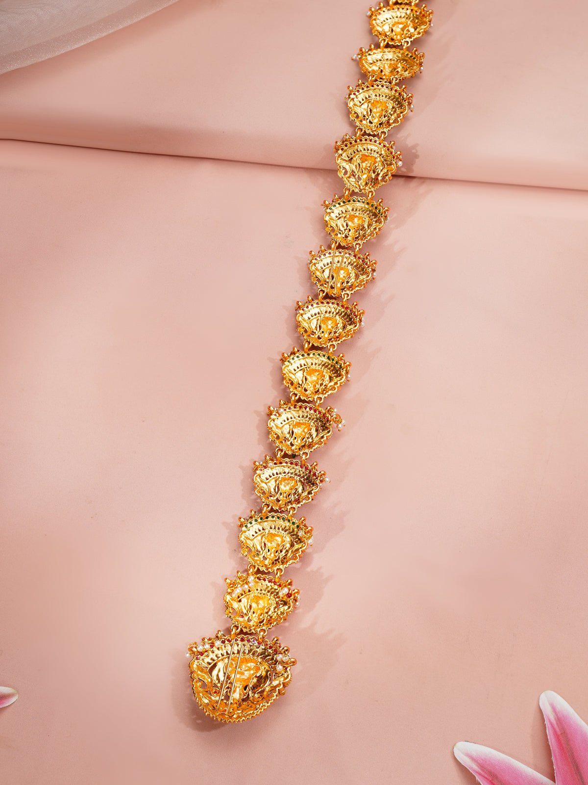 【Rubans】 Gold Plated Royal Yali Antique Gold Temple Hair Chain｜ゴールドメッキ ロイヤル ヤーリ アンティークゴールド テンプル ヘアチェーン