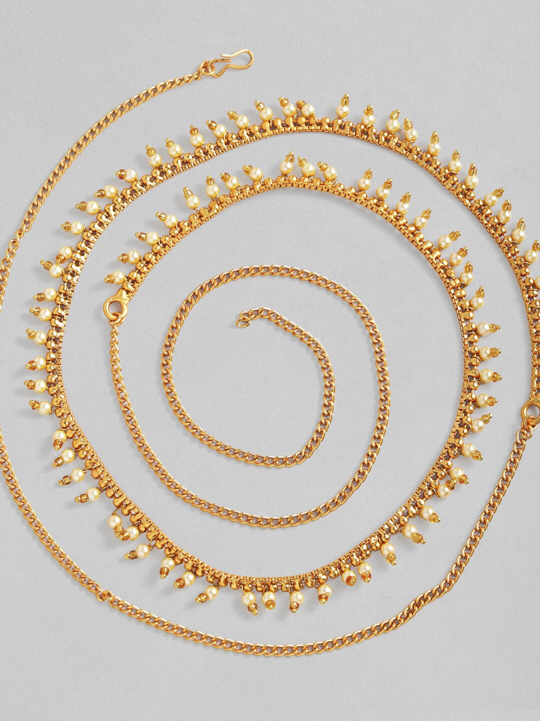 Rubans Gold Plated and Beaded Kamarbandh Gold