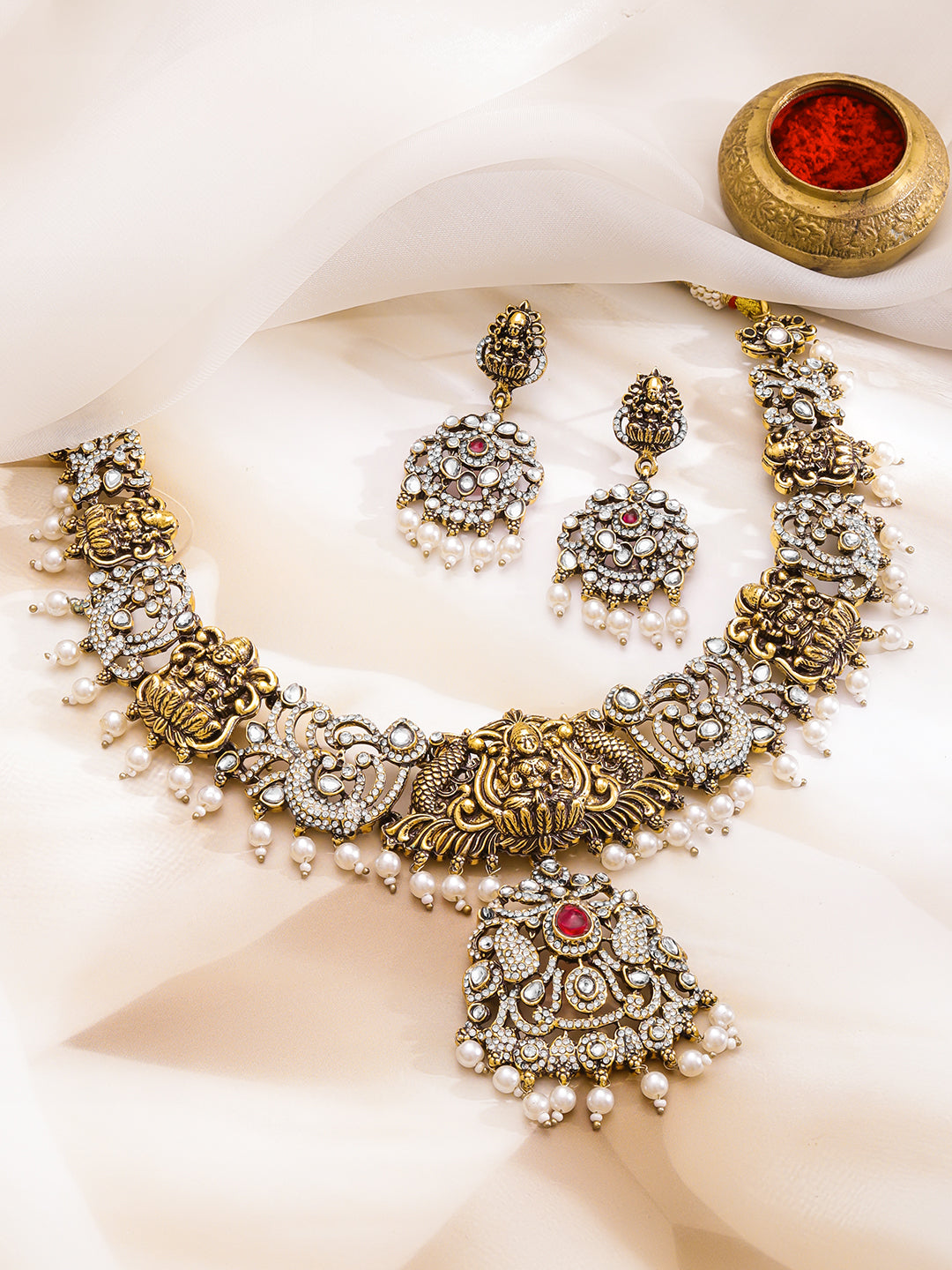 Royal Lakshmi Sacred Necklace Set フリーサイズ