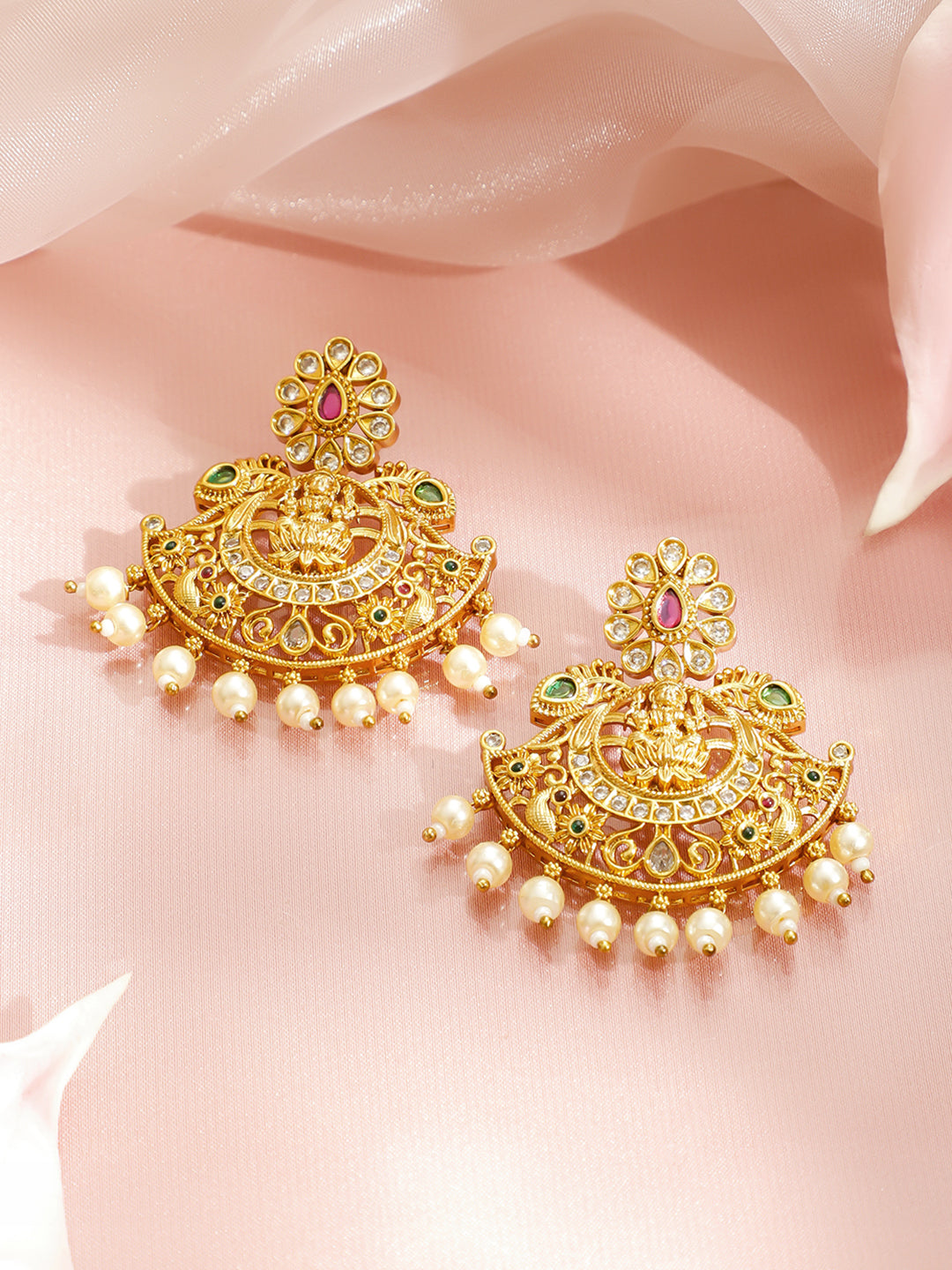 Lakshmi Glow Temple Necklace Set フリーサイズ