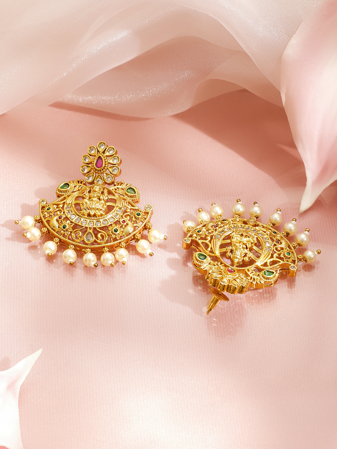 Lakshmi Glow Temple Necklace Set フリーサイズ