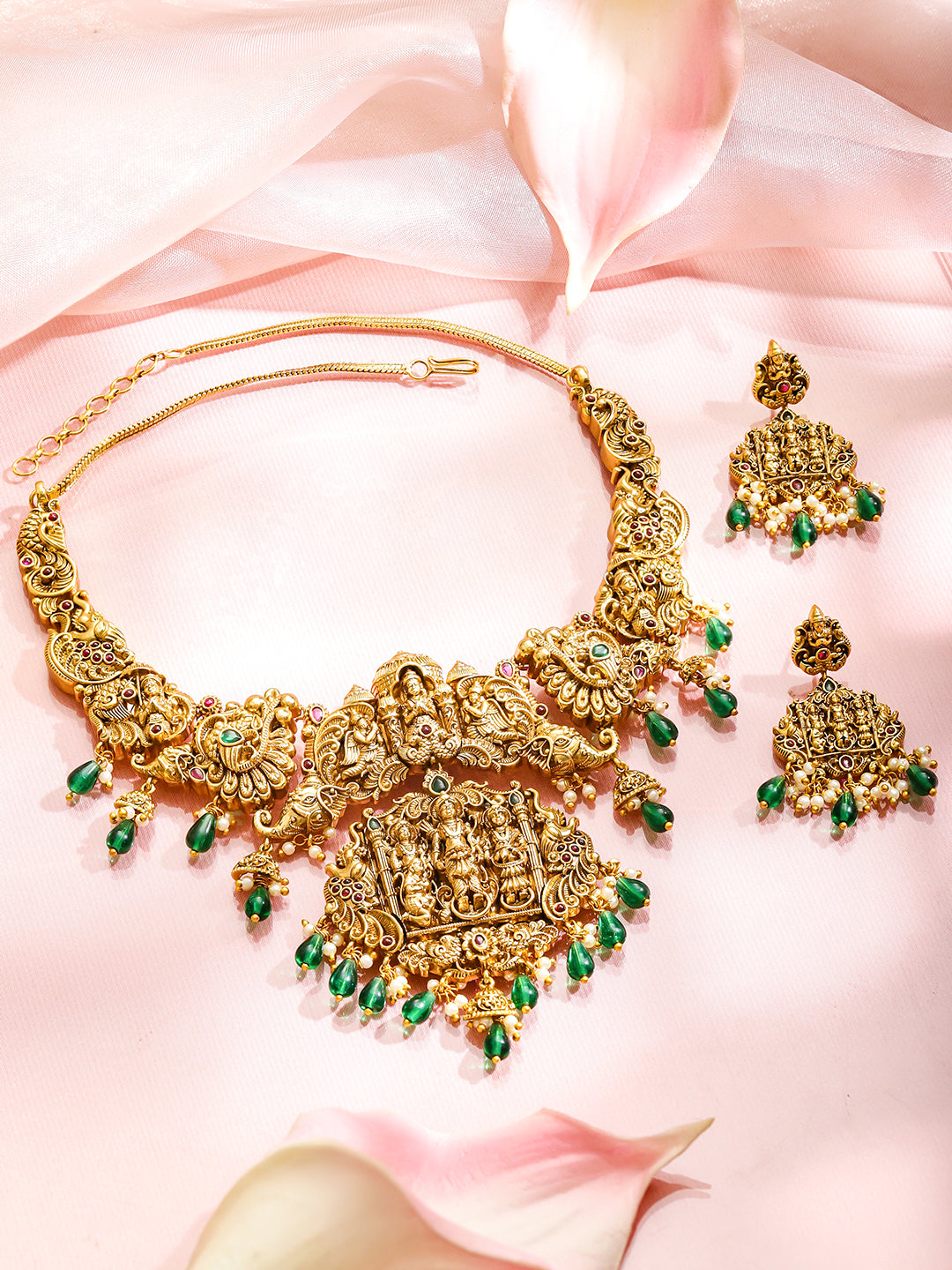 Divine Blessings Green Necklace Set フリーサイズ