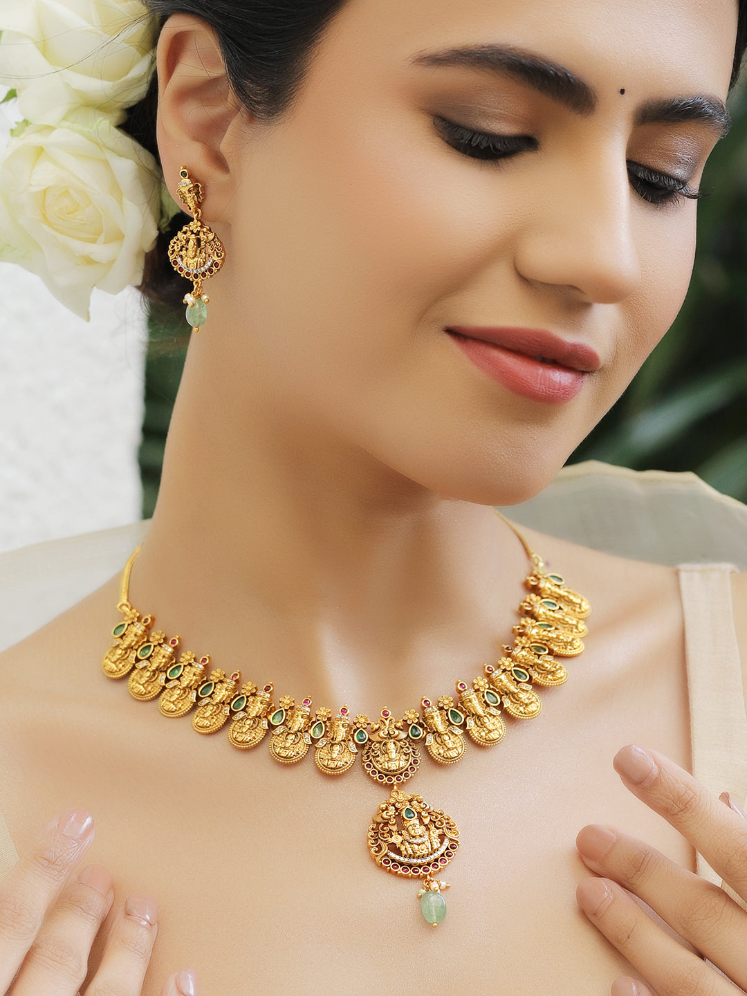 Festival Glow Temple Necklace Set フリーサイズ
