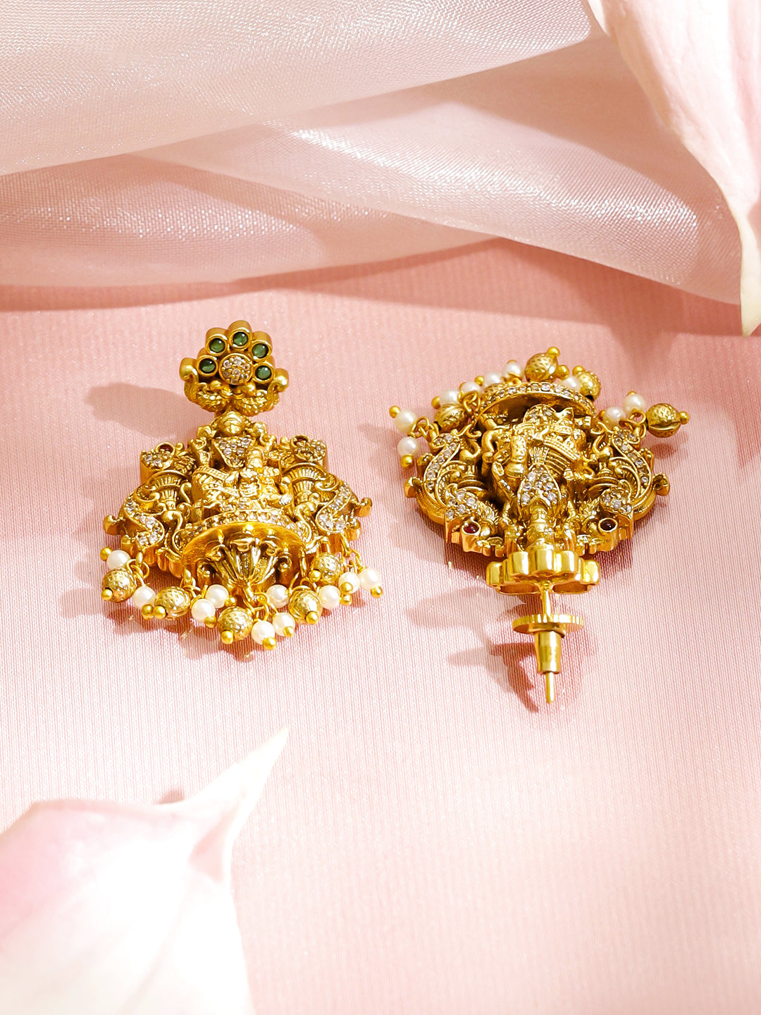 Royal Lakshmi Motif Necklace Set フリーサイズ