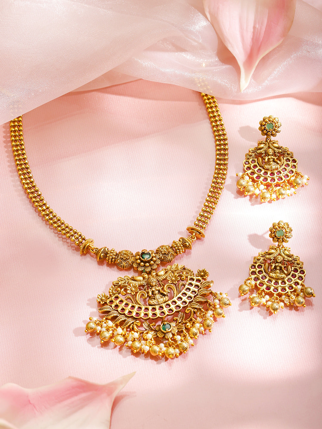 Royal Lakshmi Sacred Temple Necklace フリーサイズ