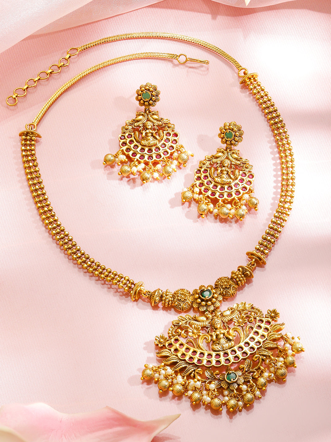 Royal Lakshmi Sacred Temple Necklace フリーサイズ