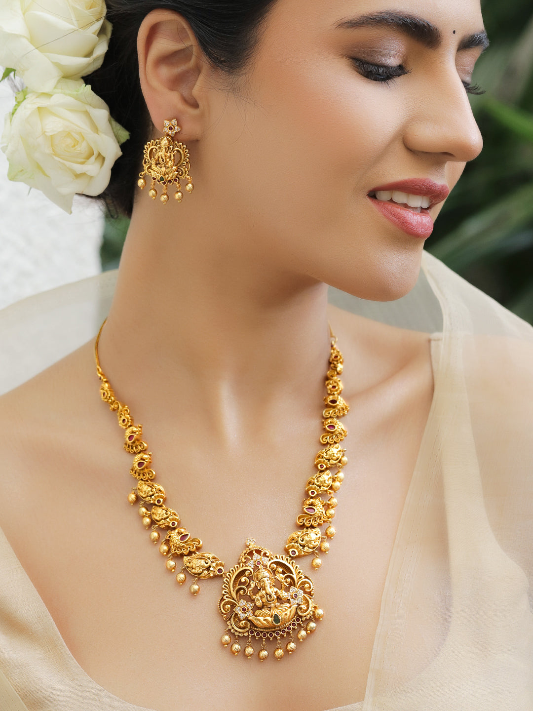 Lord Ganesha Divine Necklace Set フリーサイズ