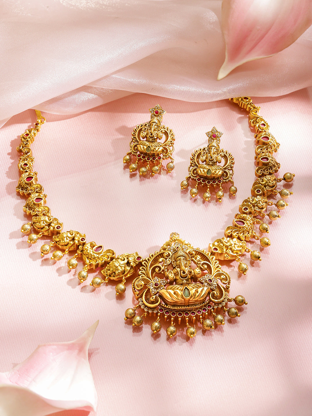 Lord Ganesha Divine Necklace Set フリーサイズ