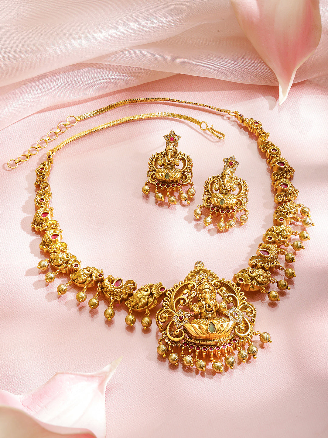 Lord Ganesha Divine Necklace Set フリーサイズ