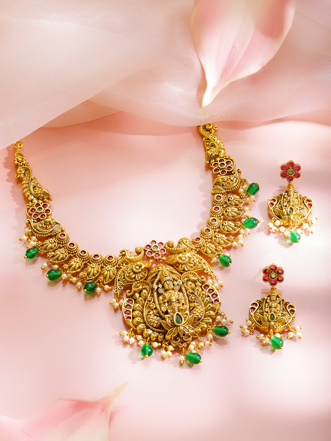 Divine Idols Temple Necklace Set フリーサイズ