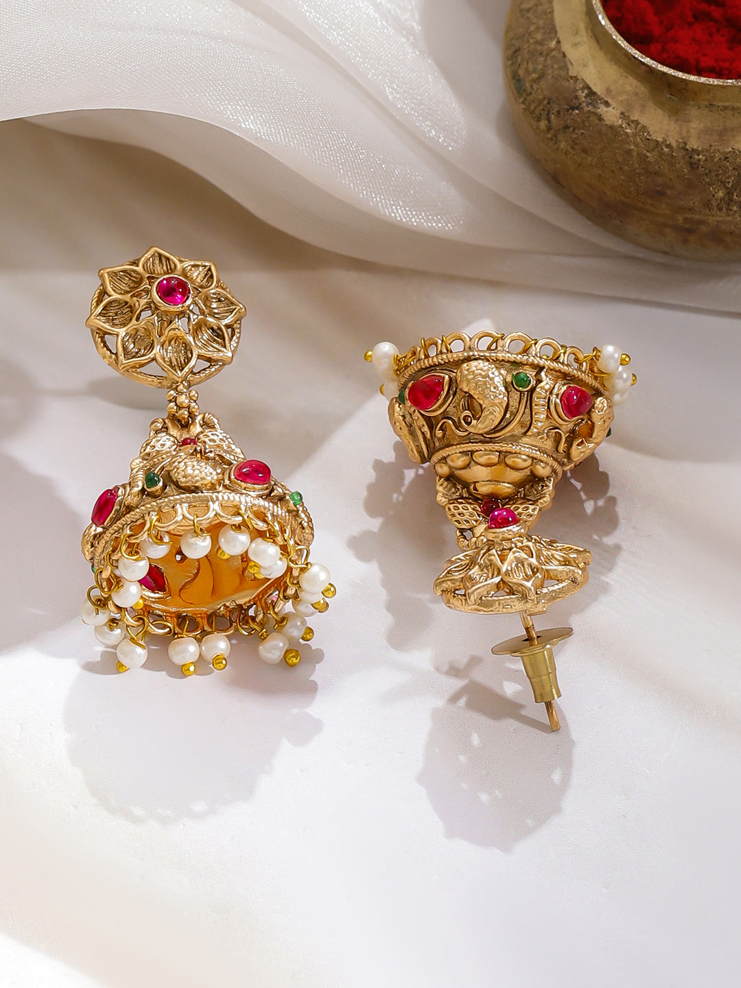 Divine Goddess Heritage Temple Jewellery Set フリーサイズ
