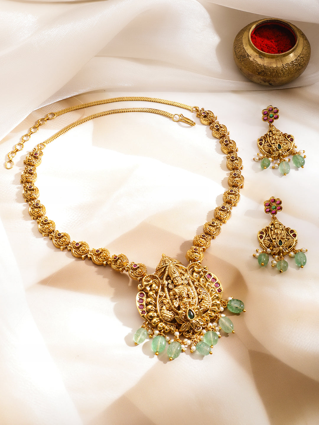 Sacre Idols Green & Pink Necklace Set フリーサイズ