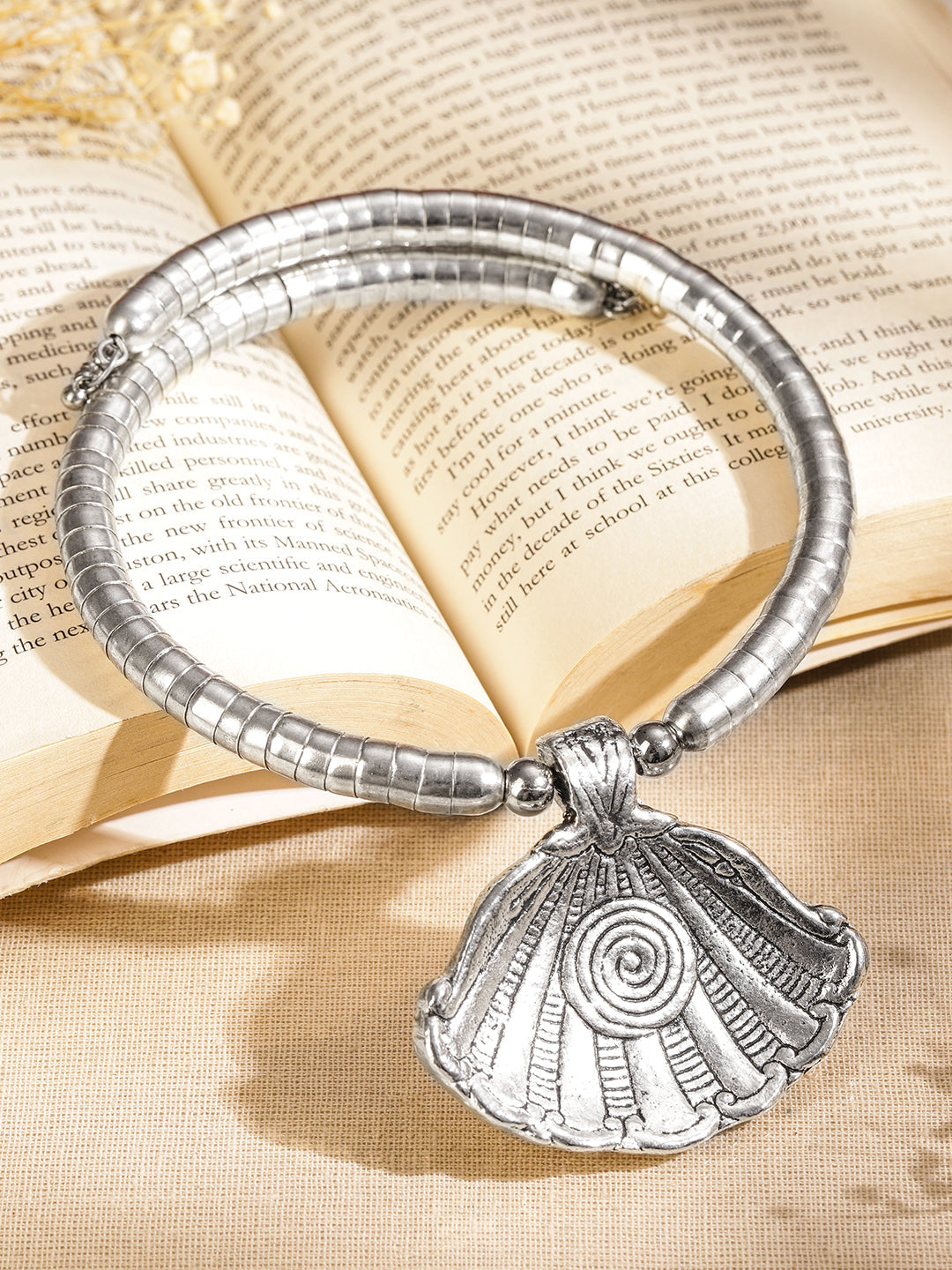 Ocean s Shell Flaunting Statement Necklace フリーサイズ