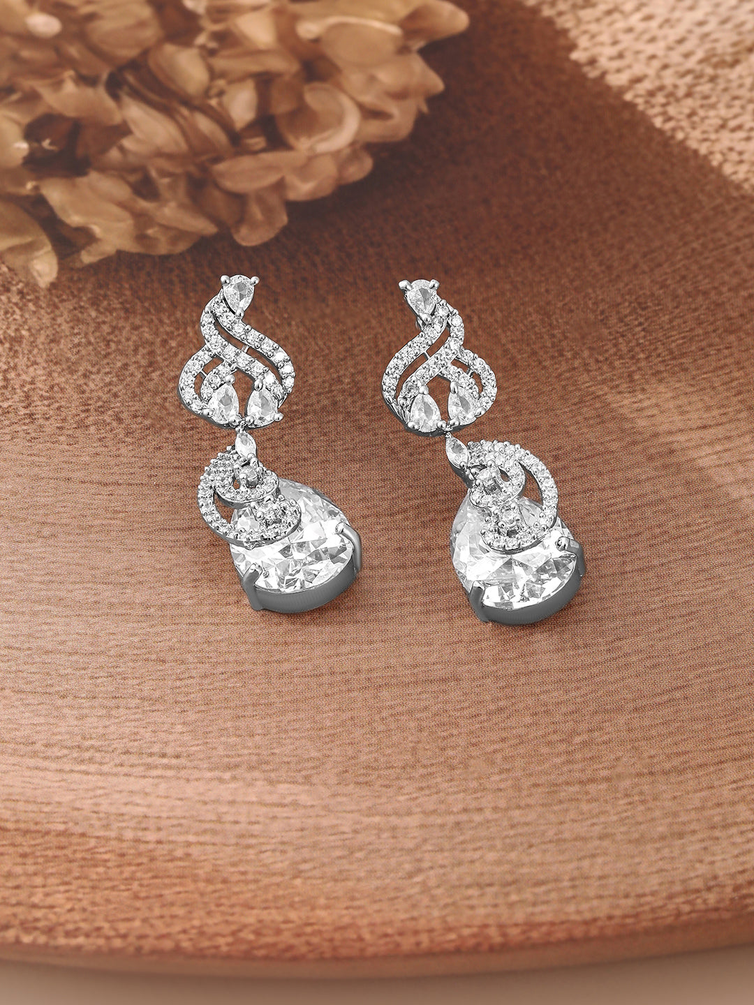 Drops from the Galaxy Earrings Silver