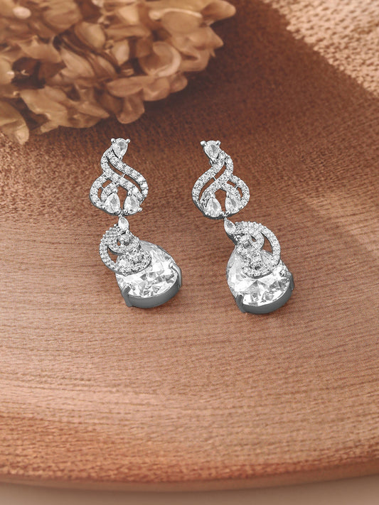 Drops from the Galaxy Earrings Silver