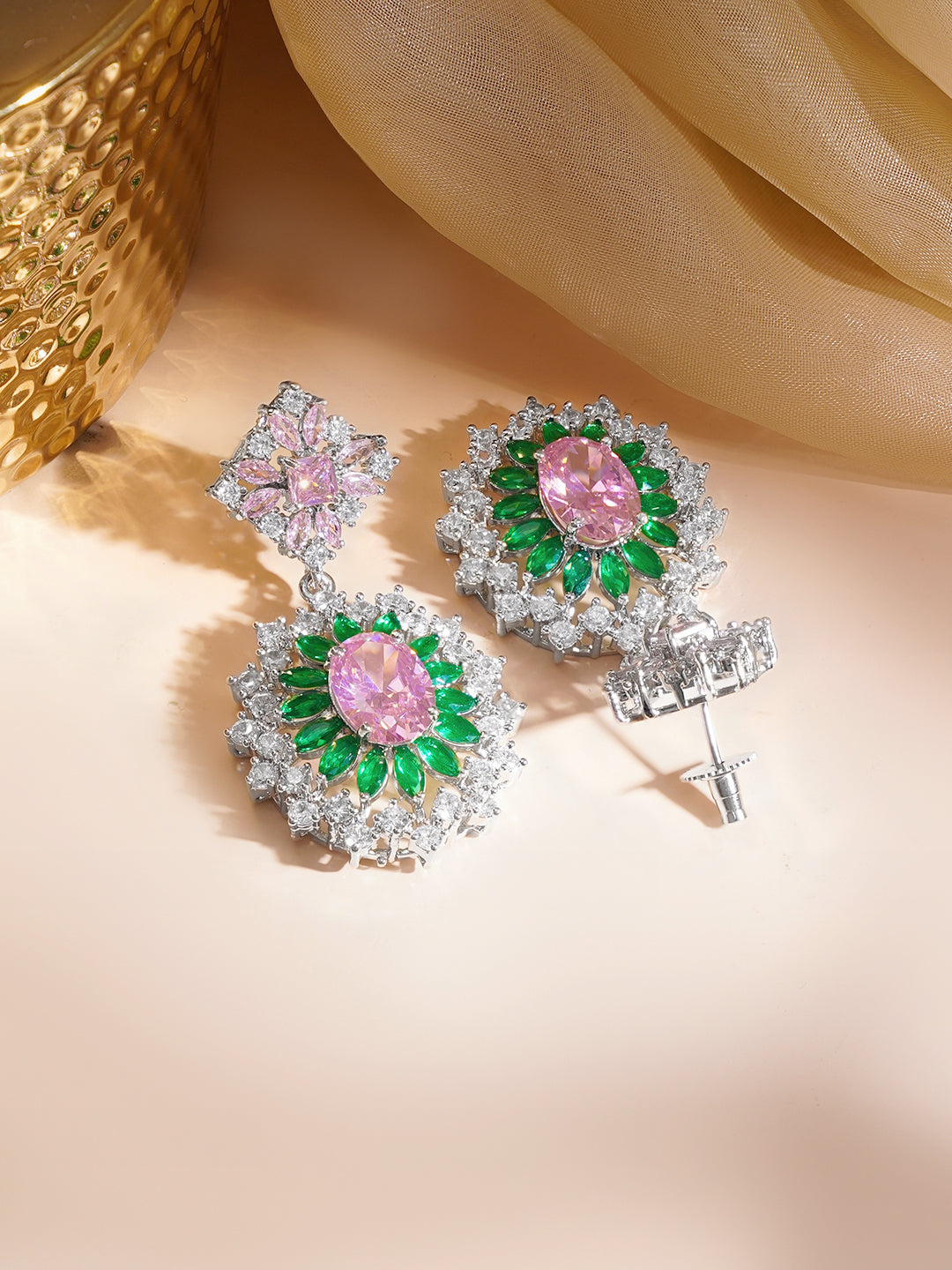 Blossom Spark Statement Earrings Length - 5.5 cm