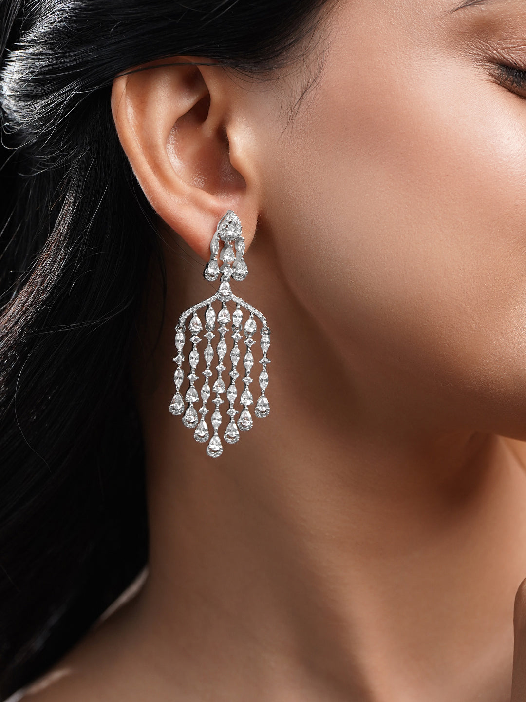 Luxe Wedding American Diamond Chandelier フリーサイズ
