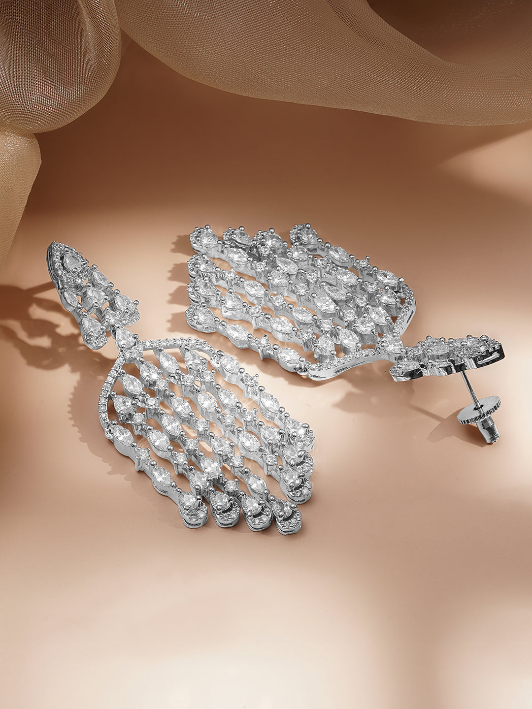 Luxe Wedding American Diamond Chandelier フリーサイズ