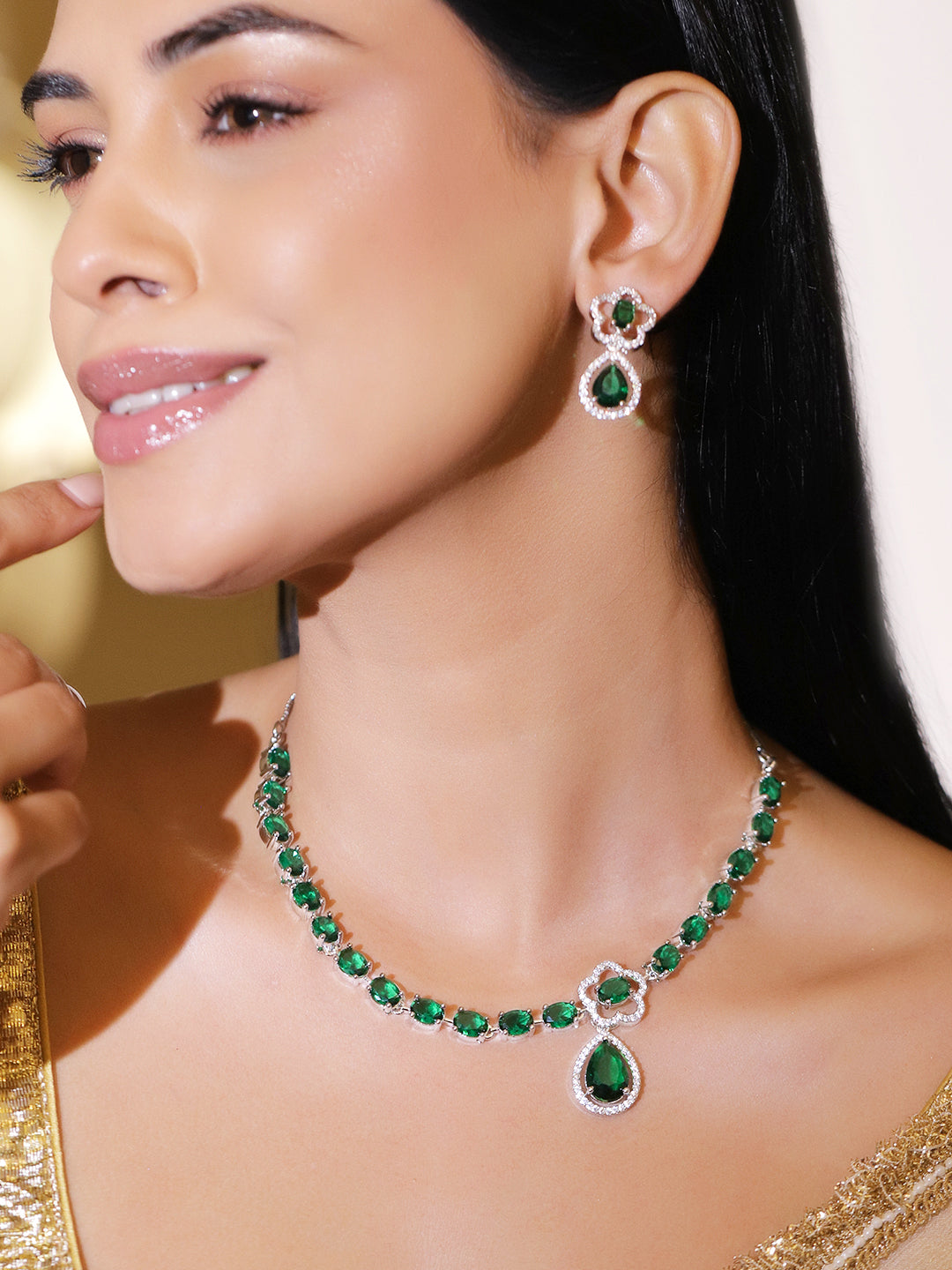Enchanted Emerald Necklace Set フリーサイズ