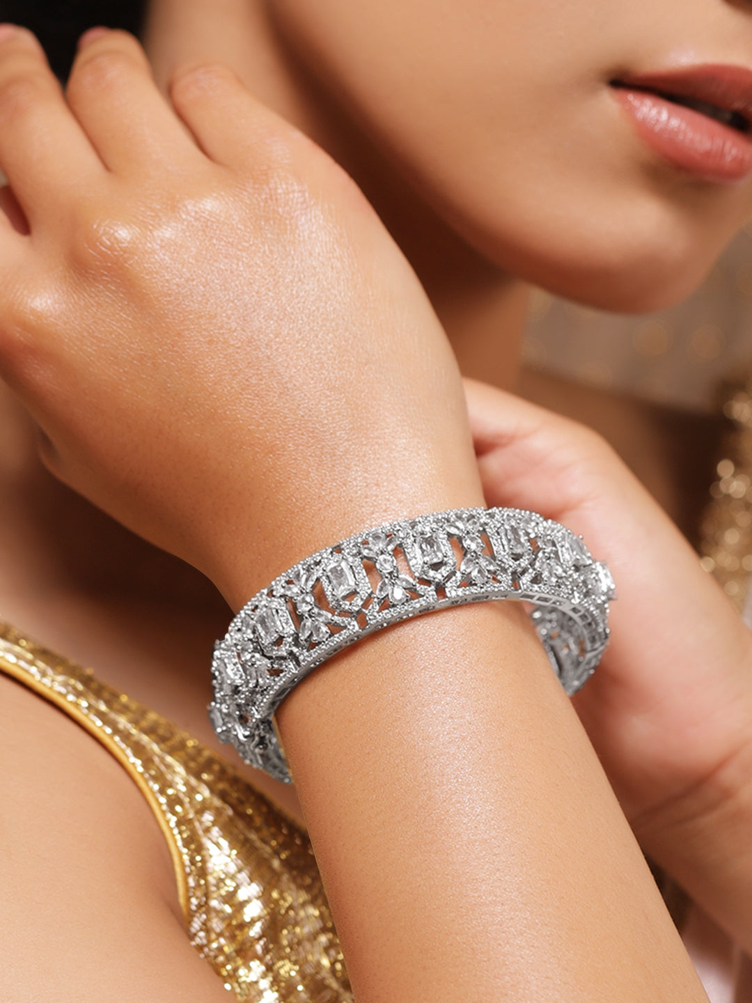Radiant Designe Zirconia Sparkle Bracelet フリーサイズ