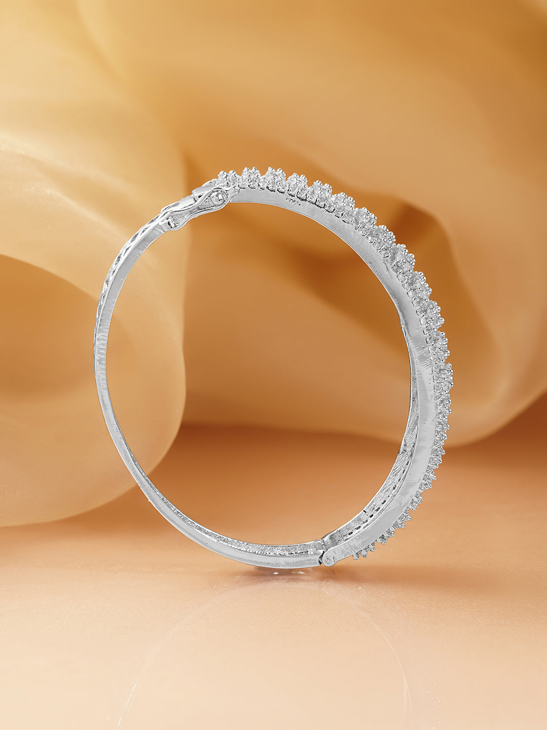 Timeless Cubic Zirconia Statement Bracelet フリーサイズ