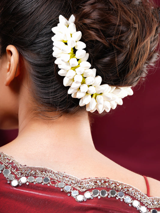 Fresh Bloom Bridal Bun Accessory Length - 24 cm