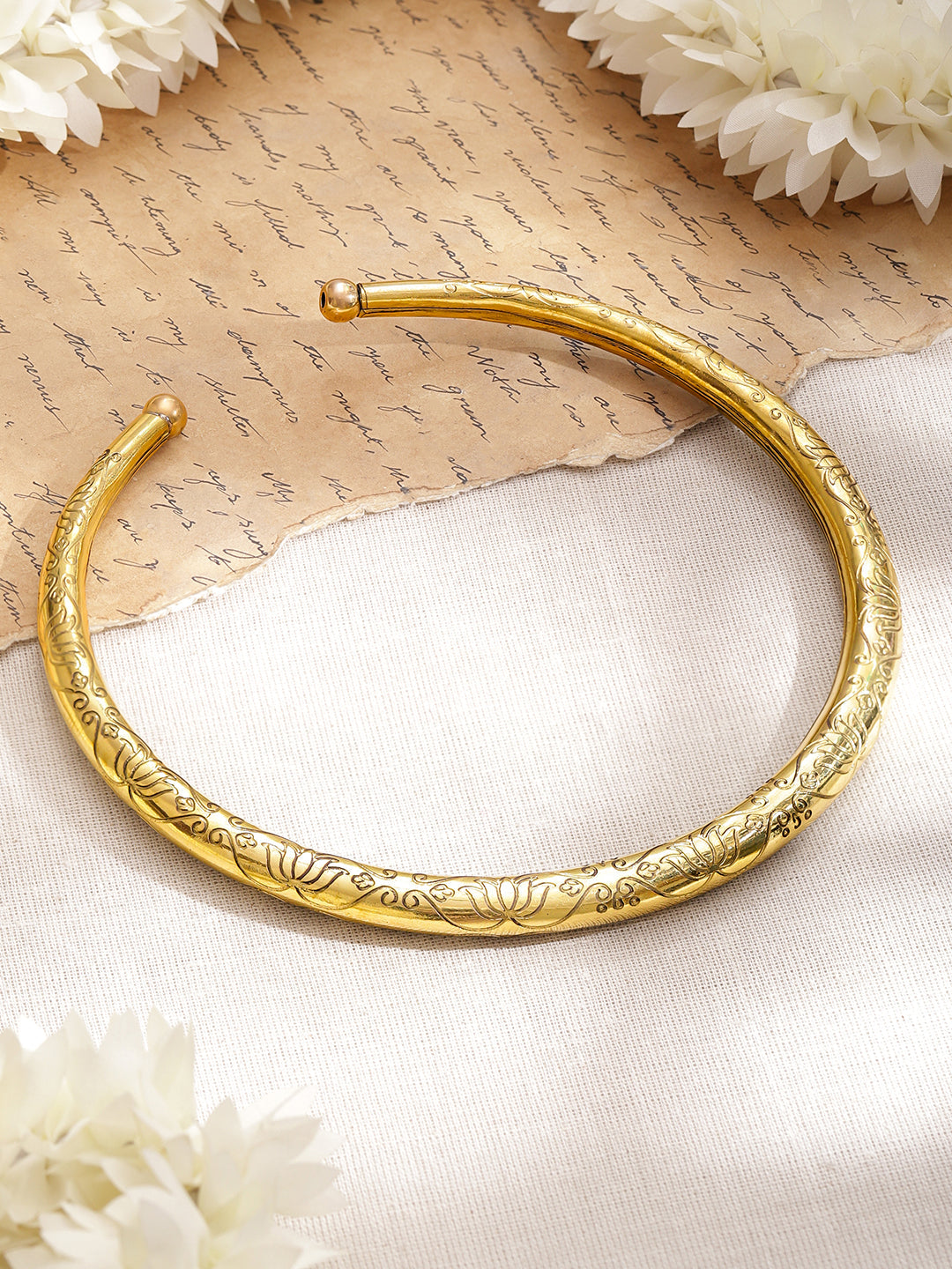 Gold Toned Collar Necklace フリーサイズ