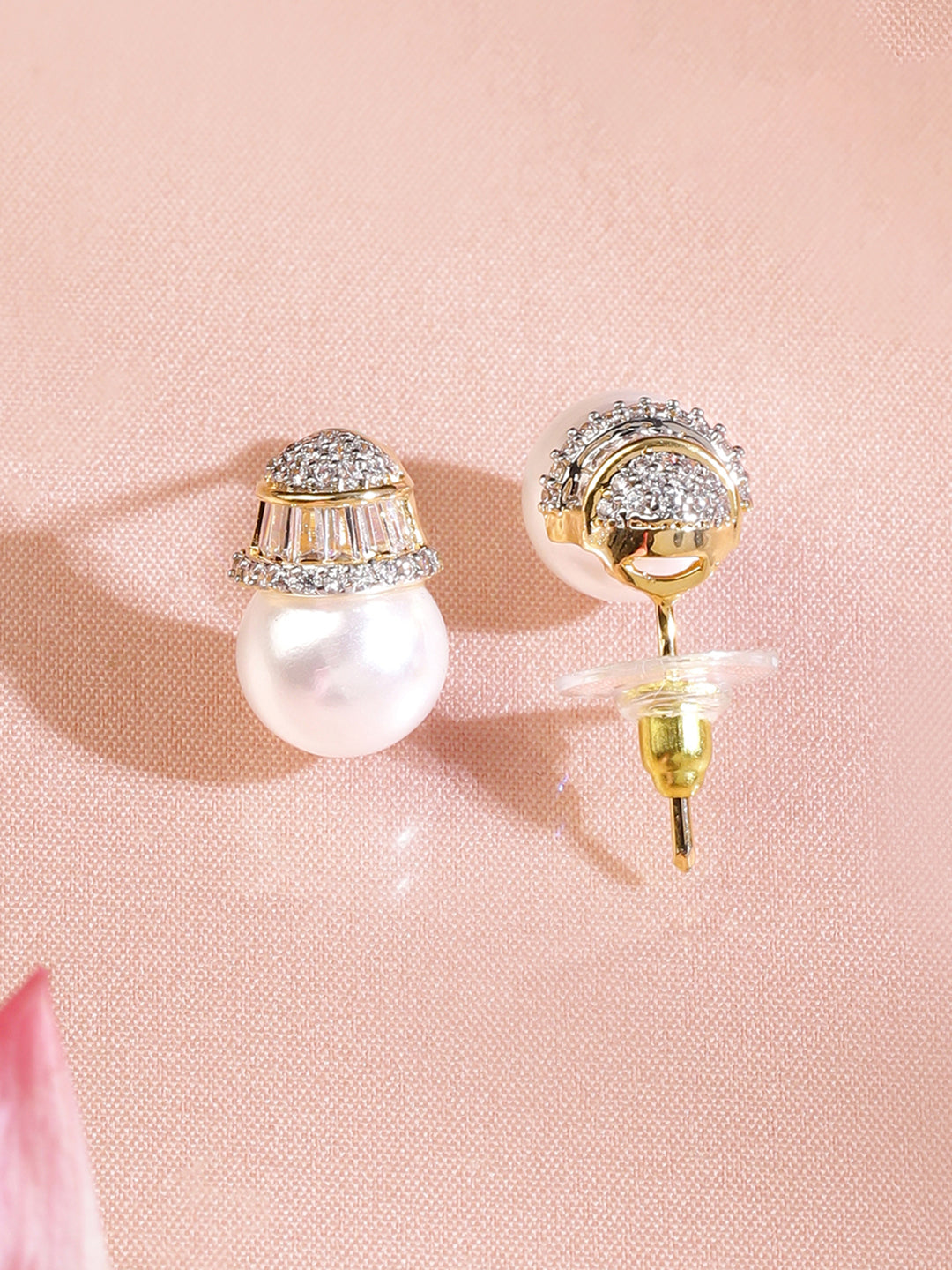 Moon Pearl Crystal Pendant Set フリーサイズ