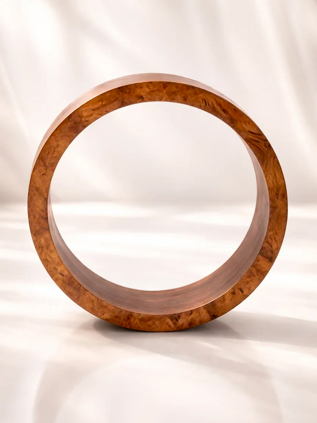 Classic Brown Wooden Bangle Bracelet フリーサイズ